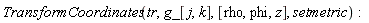 TransformCoordinates(tr, g_[j, k], [rho, phi, z], setmetric)