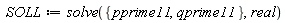 SOLL := solve({pprime11, qprime11}, real)