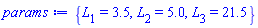 {L[1] = 3.5, L[2] = 5.0, L[3] = 21.5}
