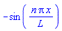 -sin(n*Pi*x/L)