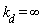 k__d = infinity