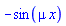 -sin(mu*x)