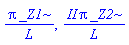 Pi*_Z1/L, I*Pi*_Z2/L