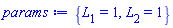 {L[1] = 1, L[2] = 1}