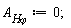 `A__H&varphi;` := 0