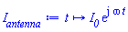 proc (t) options operator, arrow, function_assign; Physics:-`*`(I__0, exp(Physics:-`*`(I, omega, t))) end proc