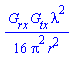 (1/16)*G__rx*G__tx*lambda^2/(Pi^2*r^2)
