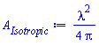 (1/4)*lambda^2/Pi