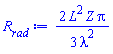 (2/3)*L^2*Z*Pi/lambda^2