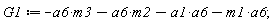G1 := -a1*a6-a6*m1-a6*m2-a6*m3;