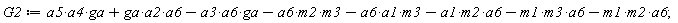 G2 := -a1*a6*m2-a1*a6*m3+a2*a6*ga-a3*a6*ga+a4*a5*ga-a6*m1*m2-a6*m1*m3-a6*m2*m3;