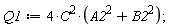 Q1 := 4*C^2*(A2^2+B2^2);