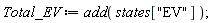 Total_EV := add(states["EV"])