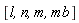 [l, n, m, mb]