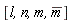 [l, n, m, conjugate(m)]