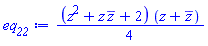 (1/4)*(z^2+z*conjugate(z)+2)*(z+conjugate(z))