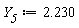 Y__5 := 2.230