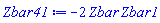 -2*Zbar*Zbar1