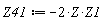 Z41 := -2*Z1*Z