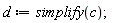d := simplify(c)