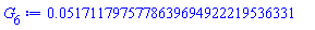 0.517117975778639694922219536331e-1