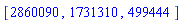 [2860090, 1731310, 499444]