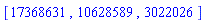 [17368631, 10628589, 3022026]