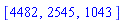 [4482, 2545, 1043]