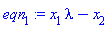 x[1]*lambda-x[2]