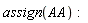 assign(AA):