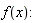 f(x):