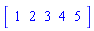 Array([1, 2, 3, 4, 5])