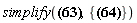 simplify(E_(X) = e*(-Physics[Vectors][Norm](R_)*Physics[Vectors][`&x`](R_, Physics[Vectors][`&x`](v_, a_))+R_*c*Physics[Vectors][`.`](R_, a_)-Physics[Vectors][Norm](R_)^2*a_*c+(-c^2*v_+v_*Physics[Vectors][Norm](v_)^2)*Physics[Vectors][Norm](R_)+R_*c^3-R_*c*Physics[Vectors][Norm](v_)^2)/(c*Physics[Vectors][Norm](R_)-Physics[Vectors][`.`](R_, v_))^3, {Physics[Vectors][`.`](R_, a_)*R_-Physics[Vectors][Norm](R_)^2*a_ = Physics[Vectors][`&x`](R_, Physics[Vectors][`&x`](R_, a_))})