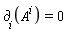 `&PartialD;`[i](A^i) = 0