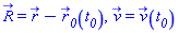 R_ = r_(x, y, z)-r__0_(t__0(X)), v_ = v_(t__0(X))