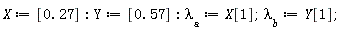 X := [.27]: