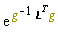 exp(`&Lopf;`^T/g*g)