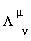 `#msubsup(mi("&Lambda;",fontstyle = "normal"),mi("&nu;",fontstyle = "normal"),mrow(mo("&InvisibleTimes;"),mi("&mu;",fontstyle = "normal")))`