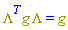 Physics:-`*`(Physics:-`^`(Lambda, T), g, Lambda) = g
