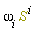 S[`~i`]*omega[i]