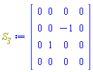 array( 1 .. 4, 1 .. 4, [( 3, 1 ) = (0), ( 4, 2 ) = (0), ( 1, 2 ) = (0), ( 3, 2 ) = (1), ( 1, 3 ) = (0), ( 4, 3 ) = (0), ( 4, 4 ) = (0), ( 1, 1 ) = (0), ( 2, 1 ) = (0), ( 3, 3 ) = (0), ( 2, 4 ) = (0), ( 1, 4 ) = (0), ( 2, 2 ) = (0), ( 2, 3 ) = (-1), ( 4, 1 ) = (0), ( 3, 4 ) = (0)  ] )