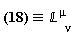 "?&equiv;`&Lopf;`[nu]^(mu)"