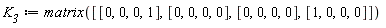 K__3 := matrix([[0, 0, 0, 1], [0, 0, 0, 0], [0, 0, 0, 0], [1, 0, 0, 0]])