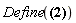"Define(?)"