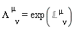 Lambda[`~mu`, nu] = exp(`%&Lopf;`[`~mu`, nu])