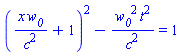 (x*w__0/c^2+1)^2-w__0^2*t^2/c^2 = 1