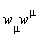 `w__&mu;`*w^mu