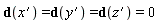 d(diff(x, x)) = d(diff(y(x), x)) and d(diff(y(x), x)) = d(diff(z(x), x)) and d(diff(z(x), x)) = 0