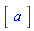 Vector(1, {(1) = a})