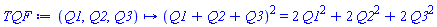 proc (Q1, Q2, Q3) options operator, arrow; (Q1+Q2+Q3)^2 = 2*Q1^2+2*Q2^2+2*Q3^2 end proc